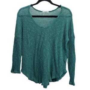 Lush Lightweight Pullover Sweater Blue Green Teal